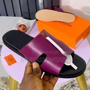 Classic Hermes Leather Slipers 40-46 Available