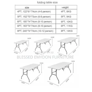 Outdoor Banquet Foldable Table