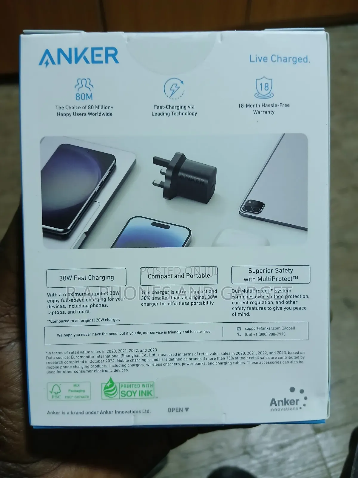 Compact 30w Usb -C Rapid Charger