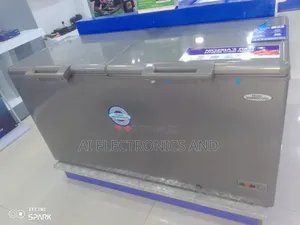 Haier Thermocool Double Door Freezer Model 519is Silver Color.
