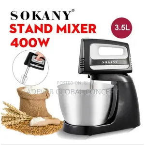 3.5l Sokany Electric Cake Stand Mixer - 400 Watts