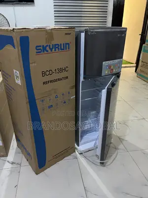 Skyrun 138l Double Door Fridge – Compact Design, High Efficiency