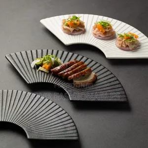 Ceramic Fan Platter Plate
