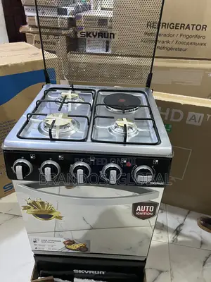 Skyrun 3 Burners+1 Electric Hotplate Gas Cooker 50x50 (Gcs-3g1e/X)