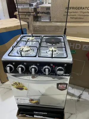 Skyrun 3+1 Standing Gas Cooker With Spark Ignition | GCS 3g1e/M