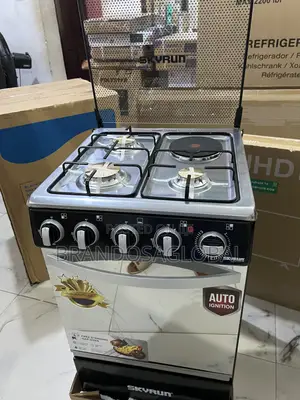 Skyrun Gas Cooker 3 Burners 1 Electric Hotplate