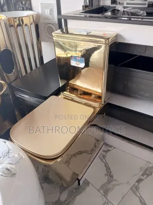 Square Gold Water Closet