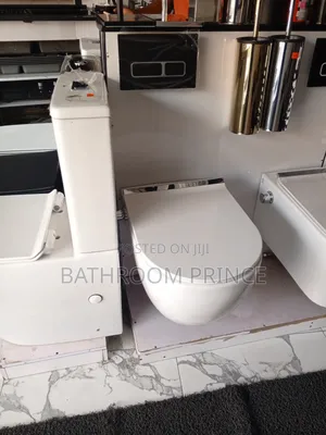Conceal Water Closet With Black Flush Button