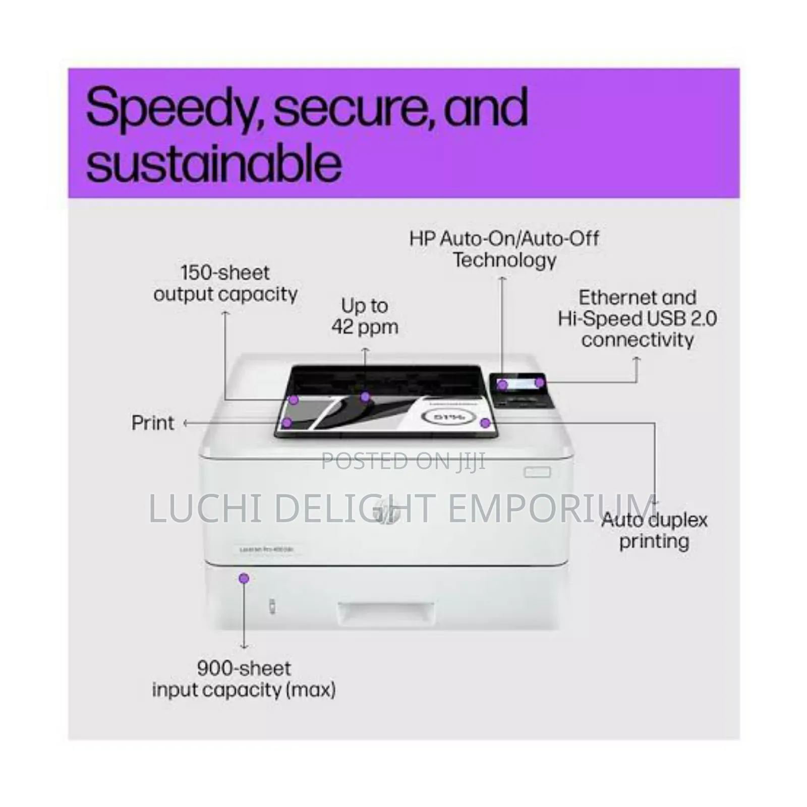 Hp Laserjet Pro 4003dn - Printer/Duplex/Network/Black Printer
