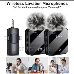 Dual Content Creation Wireless Lavalier Microphone