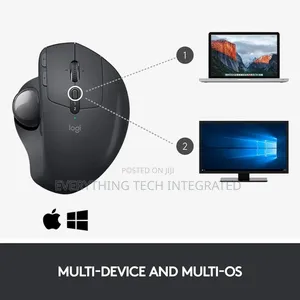 Logitech Mx Ergo Wireless Trackball Mouse, Ergonomic Desig