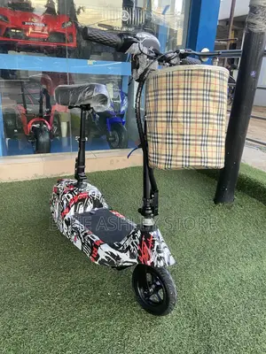 Foldable Mini Electric Scooter 24v Plus Seat for Adult and Teens Red