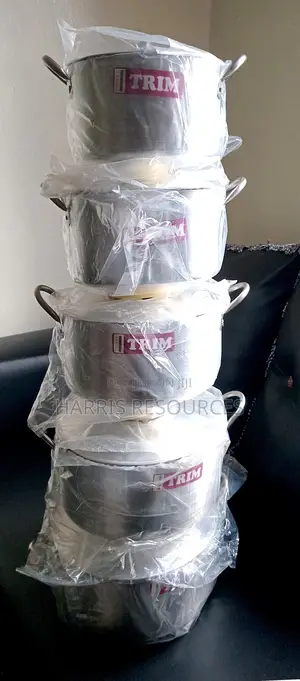 5 Tower Trim Big Pots -20,22,24,26 And 28cm