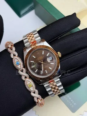 High Quality Luxury Rolex With Zirconia Ice Bracelet