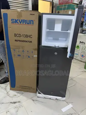 Brand New Skyrun Refrigerator 138l – Double Door, Compact Durable