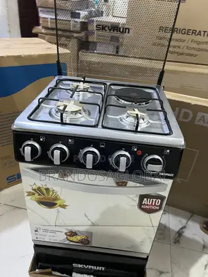 Skyrun 3+1 Gas Cooker – 50×50cm Standing Model With Oven