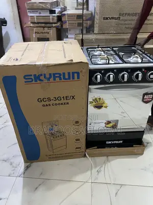 Kyrun GCS-3g1e/X 50×50 Cooker – Triple Gas Burner + Electric Hotplate