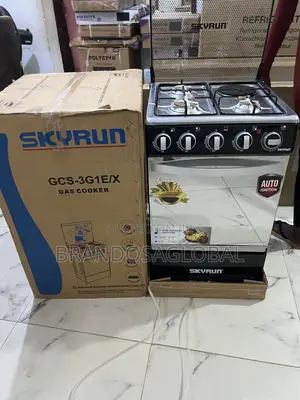 Skyrun 3+1 Gas Cooker 50×50cm – Strong Oven, Reliable Cooking System