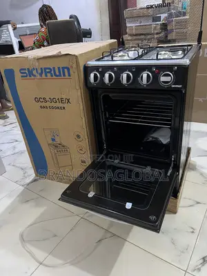 Skyrun Gas Cooker 3+1 (Gcs-3g1e/X) – Standing Model With Oven