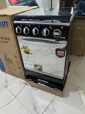 Skyrun 3+1 Standing Cooker – Stainless Body, Oven Electric Plate