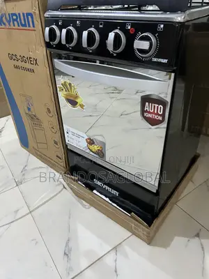 Skyrun 3 Gas 1 Electric Cooker – Double Door Oven, Strong Build