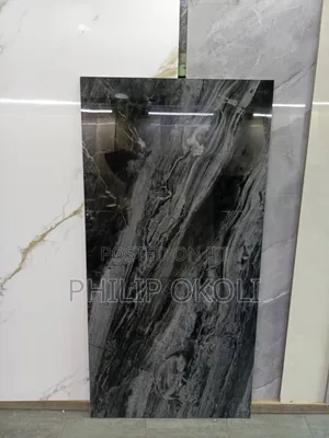 Black Shade Super Polish Floor Tiles.