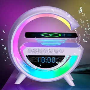 Multifunction Led Lamp, Clock, Wireless Charger, Bluetooth Speaker