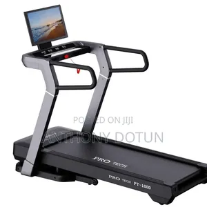 Pro Tech 5hp Big Screens Commercial Treadmill With Auto Incline