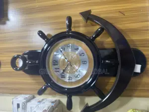 Anchor and Wheel Wall Clock