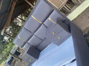 6by6 Grey Padded Bedframe
