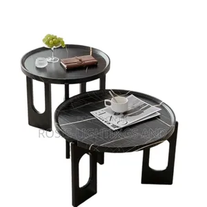 MDF Wooden Living Room Center Table - Black