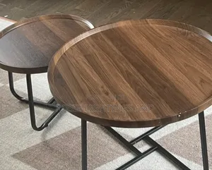 MDF Wooden Living Room Center Table ( Brown)
