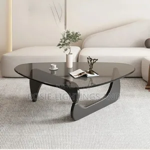Triangle Living Room Glass Center Table