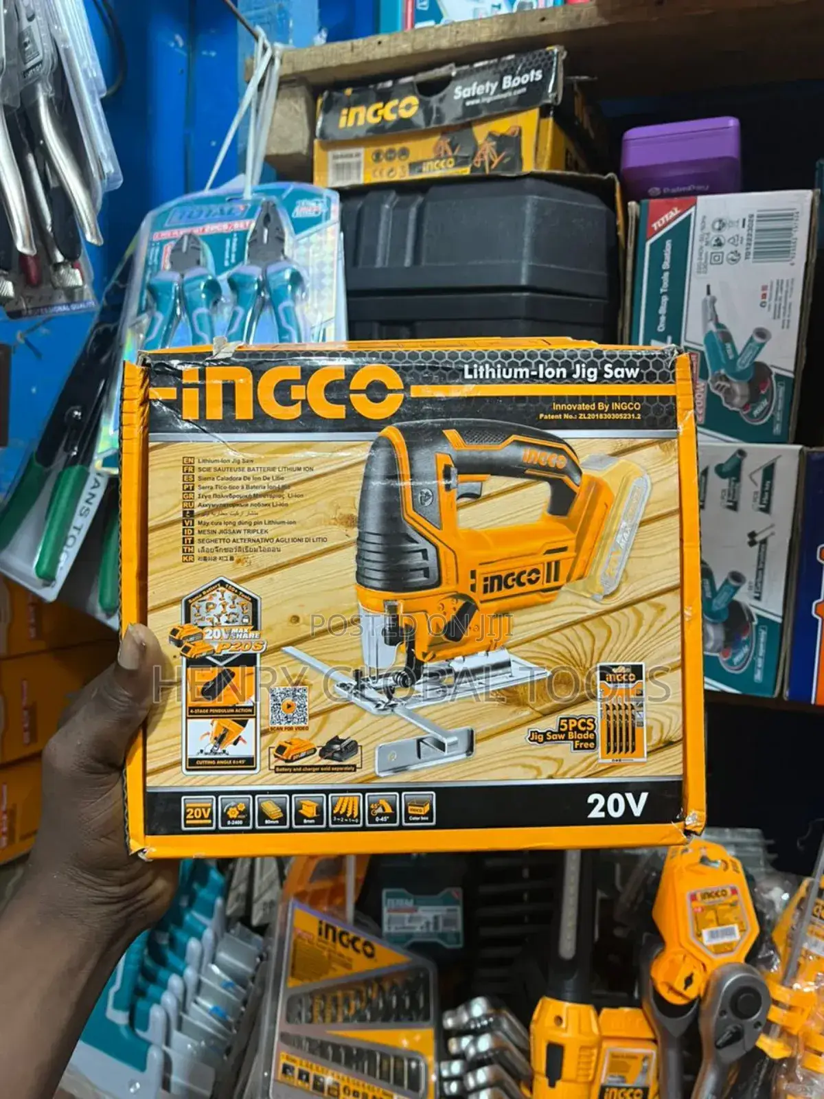 20v Ingco Battery Jigsaw Machine