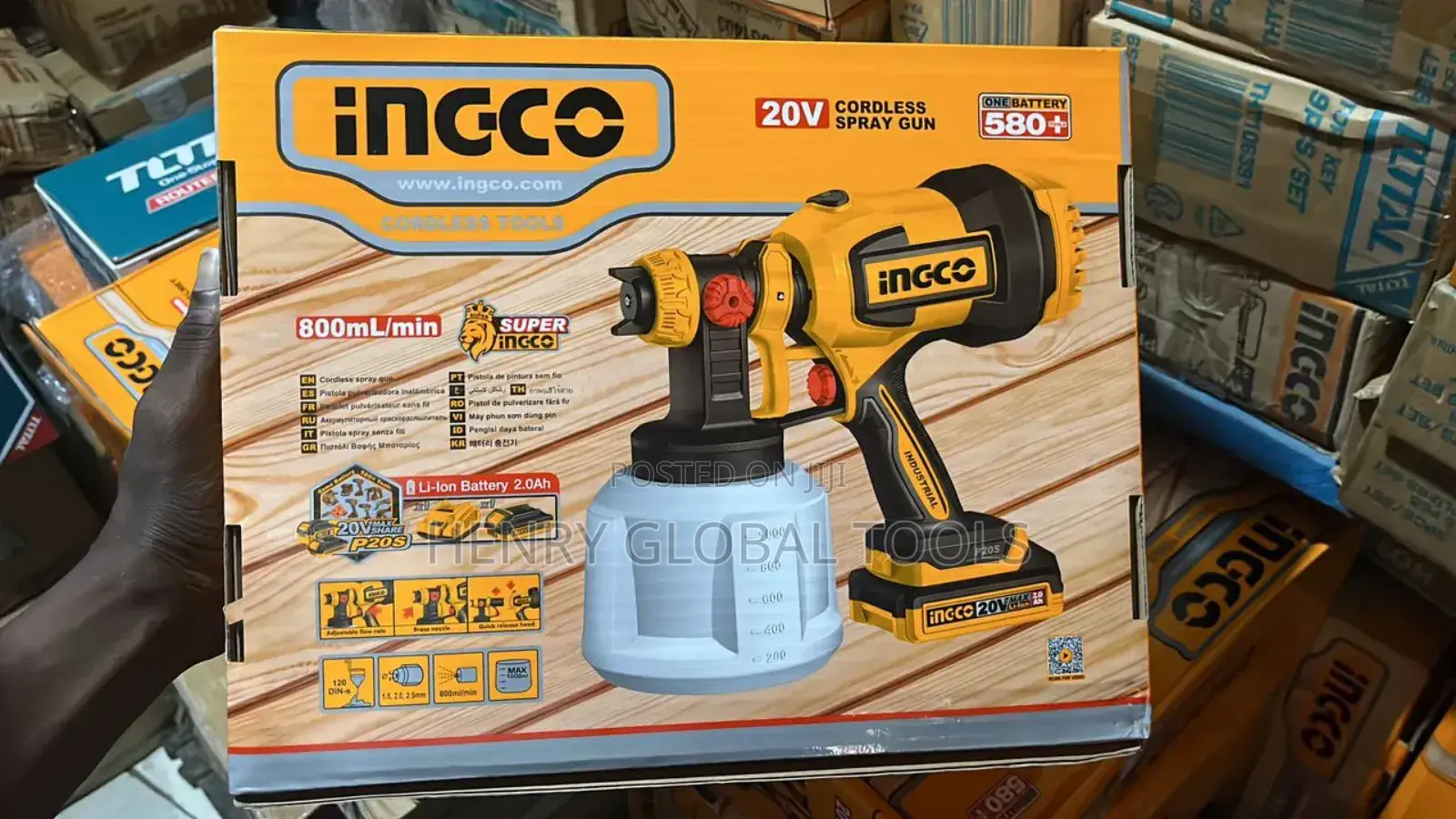 20v Ingco Battery Spray Gun