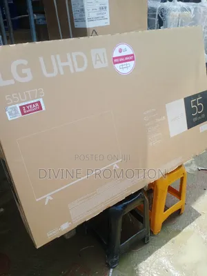 55 Inches Original Lg Uhd Smart Tv, 2 Years Warranty,Free Wall Bracket