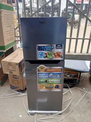 250 Liters Royal Double Door Refrigerator, Dark Gray Color Wt Warranty