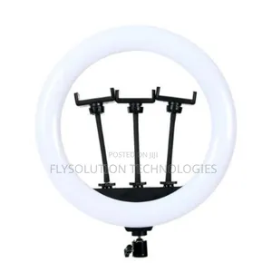 14 Inches Ring Light With 3 Phone Holder And Tripod Stand
