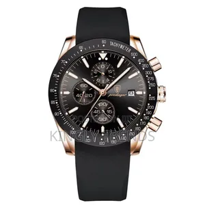 Poedagar Rubber Chronograph Watch