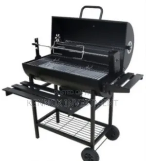 Solid Durable Charcoal Barbecue Grill With Chicken Roaster