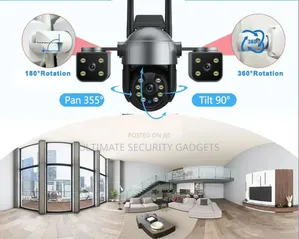 Three Lenses Wifi PTZ Speed Dome Waterproof Camera(12mp)