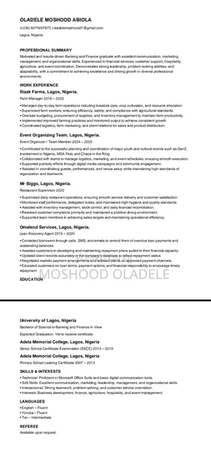 Growth Officers (Ikeja Area Only