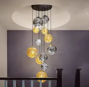 15 Glass Staircase Pendant Chandelier