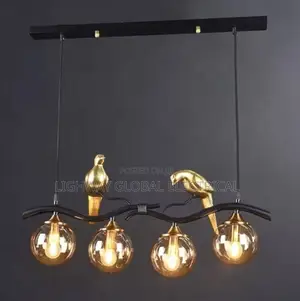 Creative Bird Glass Pendant Chandelier