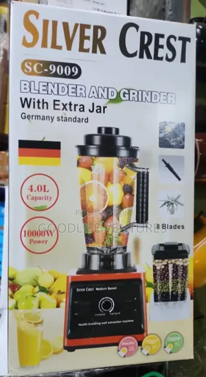 Silver Blender and Grinder