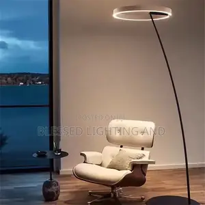 Italian Art Fishing Ring Led Floor Lamp for Living Room, Bedroom Lamp