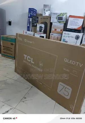 TCL 75" Qled Smart Tv With Voice Control Ai Picture Enhancement