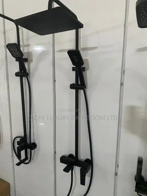 Pull Out Black Shower