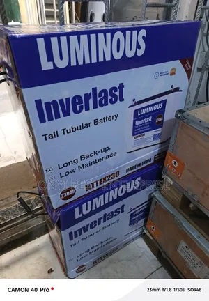 Luminous Inverlast Tubular Battery 230\12v Available