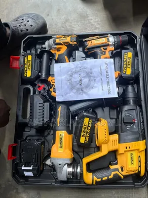 Dewalt 4-in-1 Combo Power Tool Set – Drill, Grinder, Hammer Socket